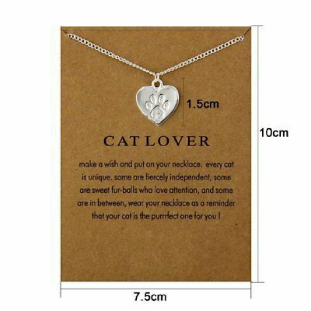 🐱🐈Reminders Cat Lovers Charm Necklace🐈🐱 - Picture 4 of 5